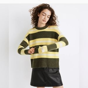 Madewell Striped Fulton Pullover Sweater size XXS